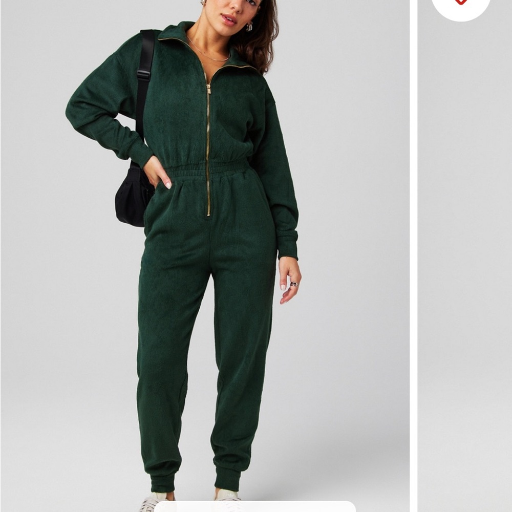 Fabletics Dark Green Track Suit